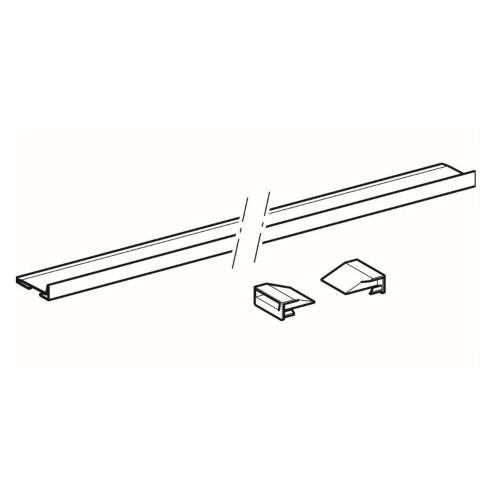 Geberit - Zberný profil na sprchový odtok v stene, 1500 mm, kefovaná nerezová 154.341.FW.1