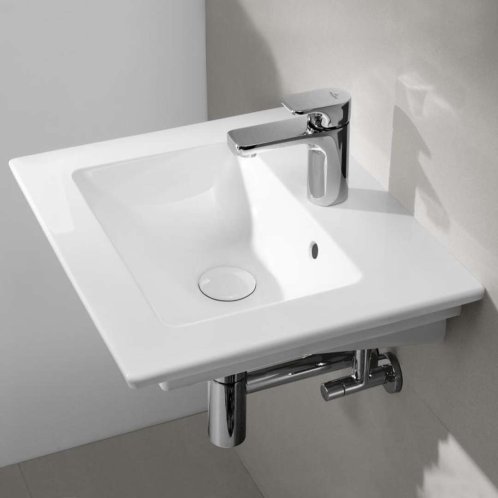 Villeroy & Boch Venticello - Umývadielko 50x42 cm, s prepadom, 1 otvor na batériu, alpská biela 41245001