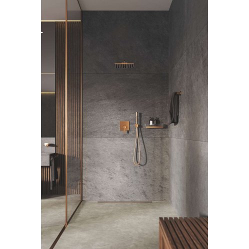 Grohe Rainshower SmartActive Cube - Hlavová sprcha 310, sprchové rameno 43 cm, 2 prúdy, kefovaný Warm Sunset 26479DL0