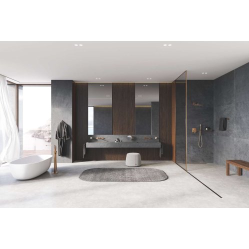 Grohe Rainshower SmartActive Cube - Hlavová sprcha 310, sprchové rameno 43 cm, 2 prúdy, kefovaný Warm Sunset 26479DL0