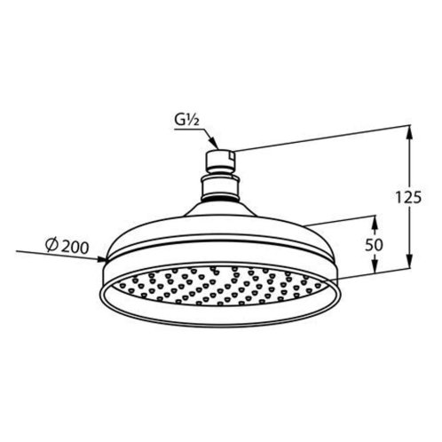 Kludi Adlon - Hlavová sprcha, 20 cm, chróm 2751005