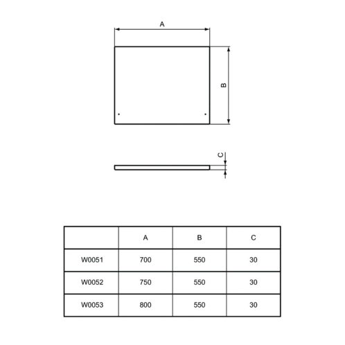 Ideal Standard Simplicity - Bočný krycí panel na vaňu 750 mm, biela W005201