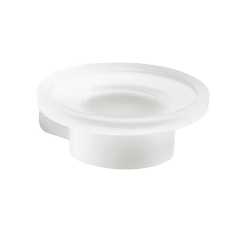 Sapho Gedy Pirenei - Mydlovnička s držiakom, biela mat/sklo satin PI1102
