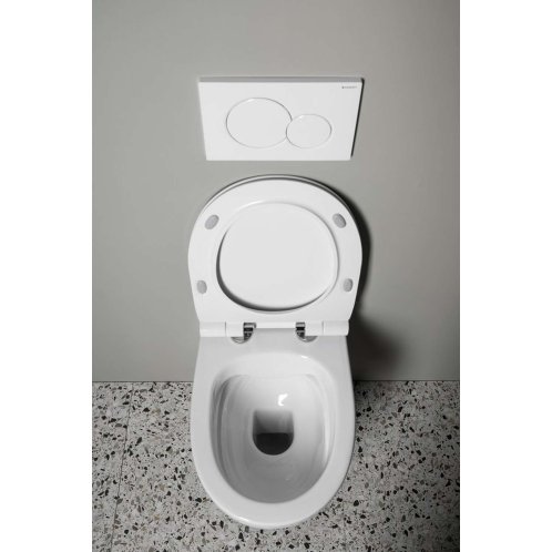 Aqualine - Závesné WC Absolute, Rimless, biela 10AB02002