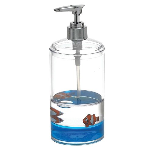 Aqualine Pyxis - Dávkovač mydla Nemo na postavenie, číra/modrá PY8089