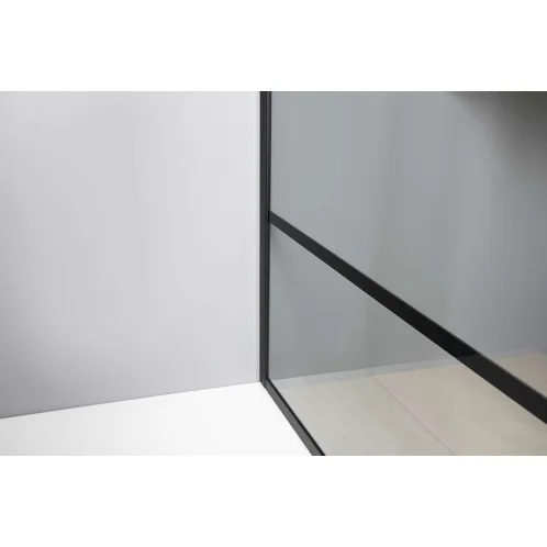 Gelco Cure Black - Sprchová zástena 120x200 cm, čierna mat/číre sklo CB120