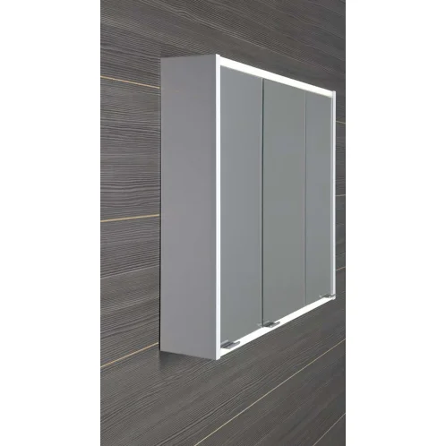 Sapho Batu - Zrkadlová skrinka s LED osvetlením, 80x71x15 cm, biela 1141131