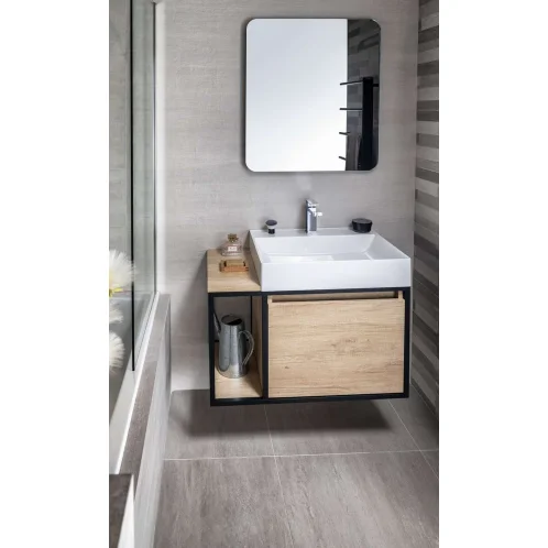 Sapho - Zrkadlo Senfineco s LED osvetlením a 3D efektom, 65x80 cm SF115