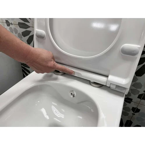 Sapho Avva - Závesné WC s bidetovou spŕškou, Rimless, biela 100315