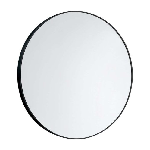 Aqualine - Zrkadlo, priemer 60 cm, čierna 6000