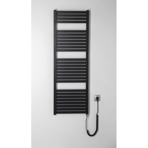 Aqualine - Vykurovacie teleso Tondi-E, 45x133 cm, 500 W, matná čierna DE476T
