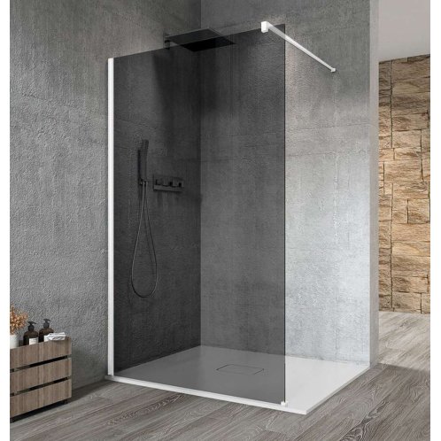 Gelco Vario - Sprchová stena Walk-In, 70 cm, Coated Glass, biela/dymové sklo GX1370GX1015
