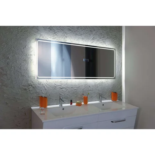 Sapho Gemini II - Zrkadlo s LED osvetlením, 140x55 cm GM140