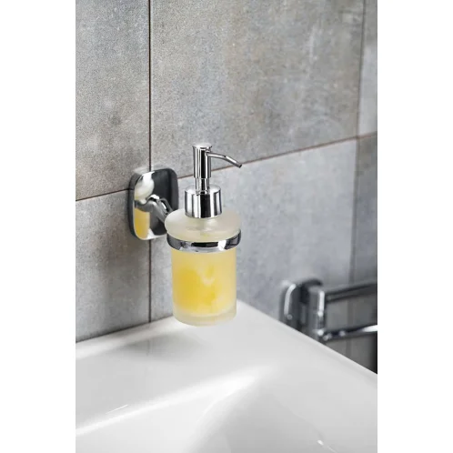 Aqualine Rumba - Dávkovač mydla, mliečne sklo/chróm RB119