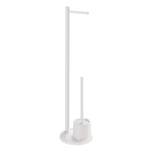 Aqualine White Line - Stojan s držiakom na toaletný papier a s WC kefou, biela MM32