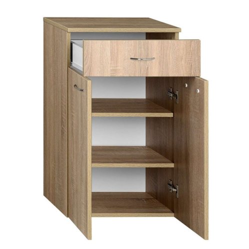 Aqualine Keramia Fresh - Spodná skrinka ZOJA so zásuvkou,  50x78x29 cm, dub platin 50315