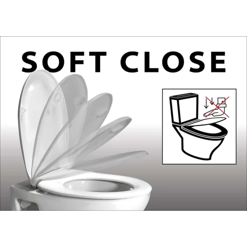 Sapho - WC doska s integrovanou detskou doskou, SoftClose, biela FS125