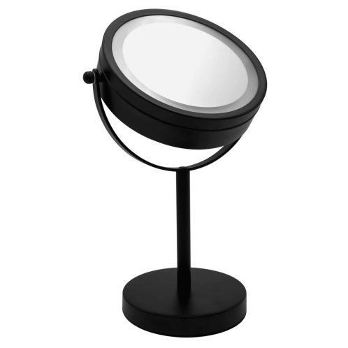 Sapho Ridder Zrkadlá - Kozmetické zrkadlo na postavenie s LED osvetlením, čierna 03111010