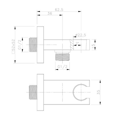 Sapho - Nástenné kolienko s držiakom, zlatá AQ591GB