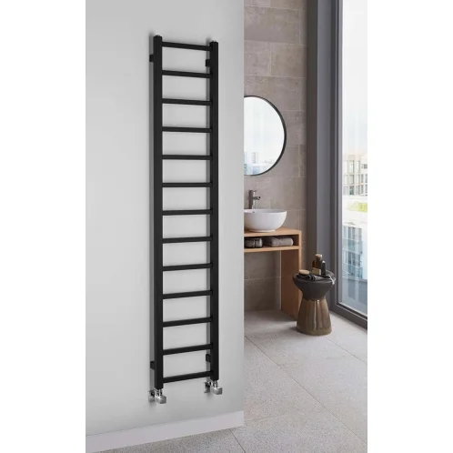 Sapho Metro Light - Vykurovacie teleso 30x150 cm, 276 W, matná čierna IR446TB
