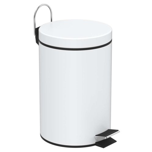Aqualine Simple Line - Odpadkový kôš, 3 l, biela 28103