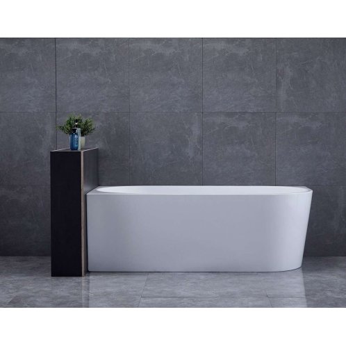 Aqualine - Rohová vaňa Tibera, 170x80 cm, ľavá, biela E1026