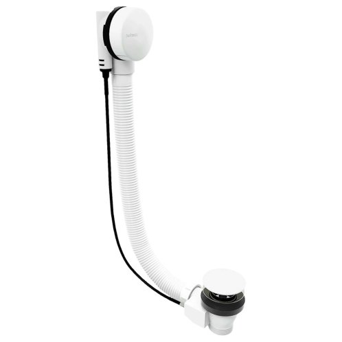 Polysan - Vaňová odtoková a prepadová súprava, dĺžka 60 cm, biela 71850.1