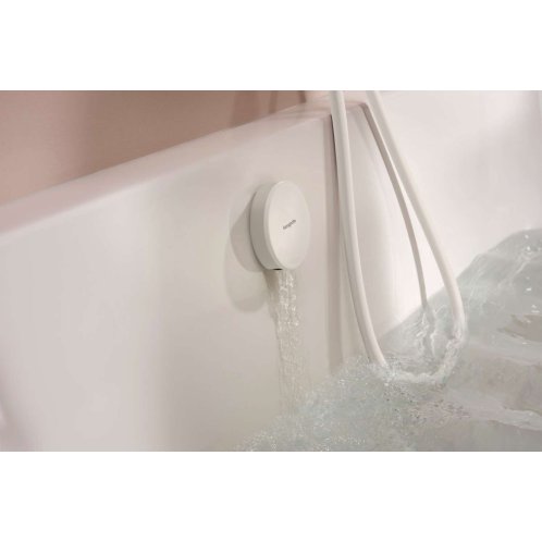 Hansgrohe Exafill - Vrchná súprava k vaňovej odtokovej a prepadovej súprave s napúšťaním, Push-Open, lesklá biela/matná biela 58119700