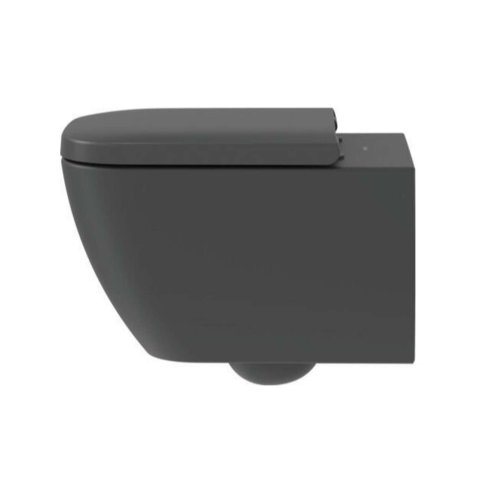 Duravit Happy D.2 - Závesné WC, Rimless, matný antracit 222209AD00