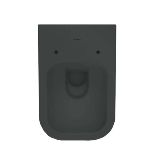 Duravit Happy D.2 - Závesné WC, Rimless, matný antracit 222209AD00
