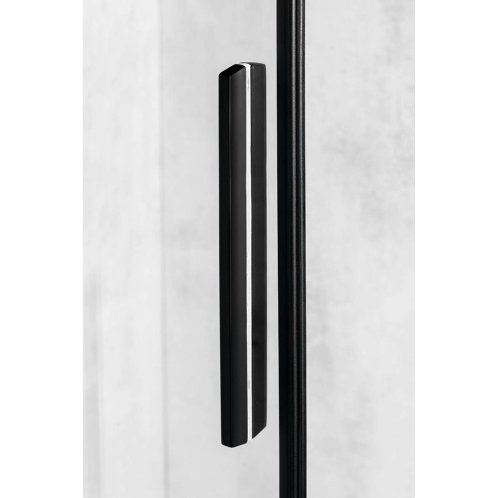 Polysan Altis Line - Sprchové dvere dvojdielne Black, 157-161 cm, matná čierna/číre sklo AL4312B