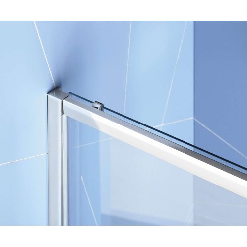 Polysan Easy Line - Sprchové dvere 100 cm, leštený hliník/číre sklo EL1015