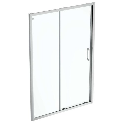 Ideal Standard Connect 2 - Posuvné sprchové dvere, dvojdielne, 110 cm, silver bright/číre sklo K9275EO
