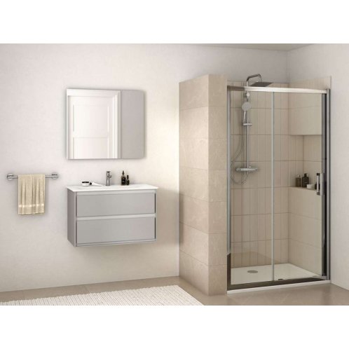 Ideal Standard Connect 2 - Posuvné sprchové dvere, dvojdielne, 140 cm, silver bright/číre sklo K9278EO