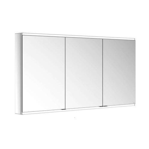 Keuco Royal Modular 2.0 - Zrkadlová skrinka s LED osvetlením, 140x70x12 cm, hliník 800311140000200