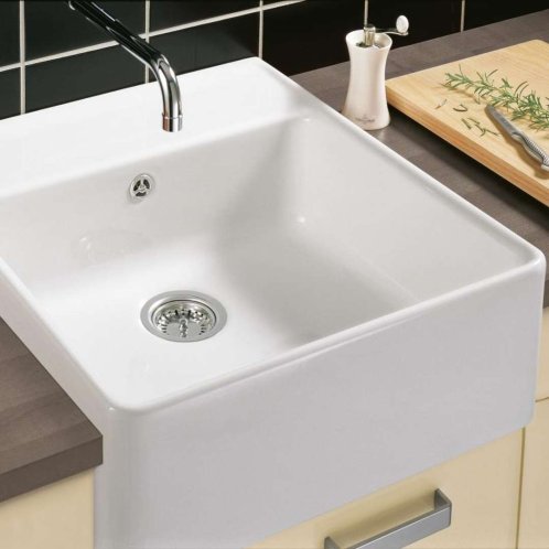 Villeroy & Boch - Keramický drez 63x60 cm, CeramicPlus, alpská biela 632061R1
