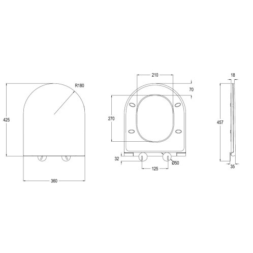 kielle - WC doska, Softclose, EasyLock, Slim, biela 30415003