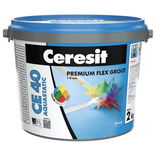 CERESIT flexibilná škárovacia hmota, hnedá CE 40 Aquastatic terra 2kg