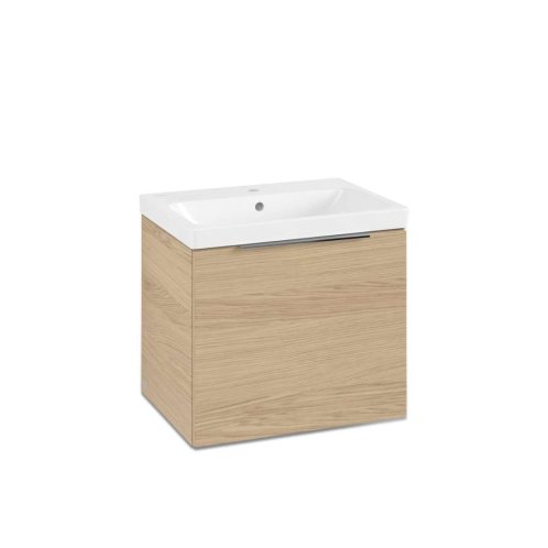 Villeroy & Boch Architectura - Skrinka s umývadlom, 55x47x42 cm, 1 zásuvka, Nordic Oak 4A876001SVJ