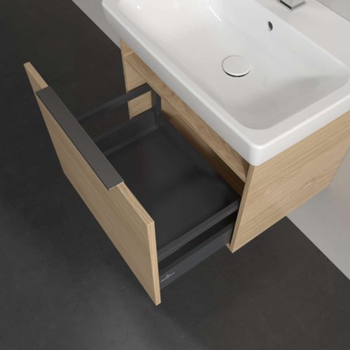 Villeroy & Boch Architectura - Skrinka s umývadlom, 55x47x42 cm, 1 zásuvka, CeramicPlus, Nordic Oak 4A8760R1SVJ
