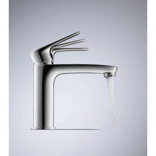 Duravit B.1 - Umývadlová batéria s výpusťou, Minusflow, FreshStart, chróm B11023001010