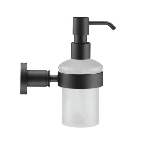 Duravit D-Code - Dávkovač mydla s držiakom, sklo/matná čierna 0099164600