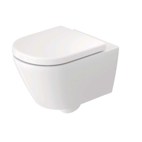 Duravit D-Code - Závesné WC s doskou SoftClose, Rimless, biela 49030900B2