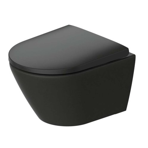 Duravit D-Neo - Závesné WC, Rimless, DuraShield, antracit 258809AD00