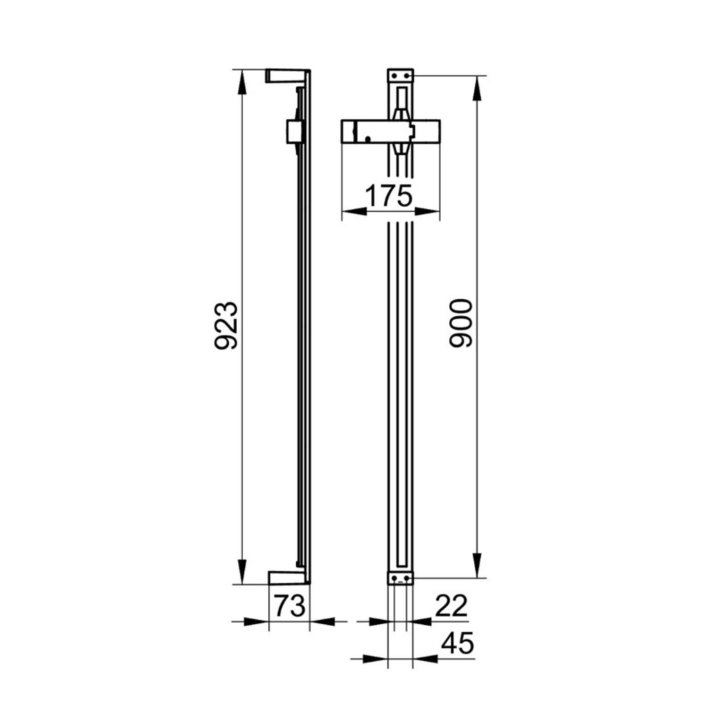 Keuco Edition 11 - Sprchová tyč 90 cm, kefovaný bronz 51185030900