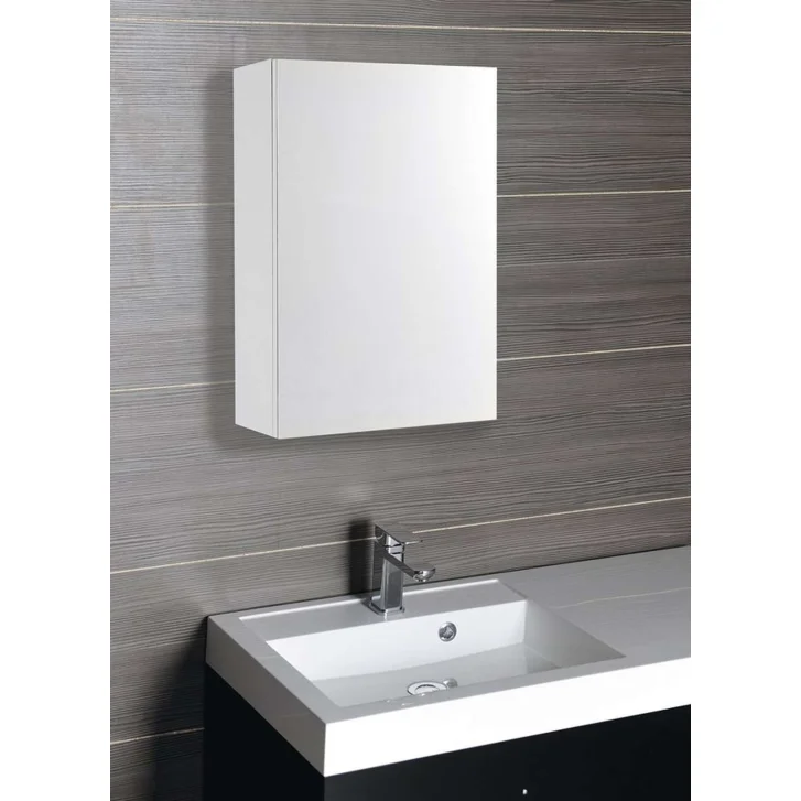 Aqualine Vega - Zrkadlová skrinka, 60x70x18 cm, 1 dvierka, biela VG066