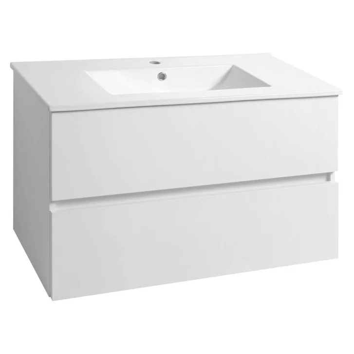 Aqualine Paneda - Umývadlová skrinka 90x55x45 cm, biela PN290