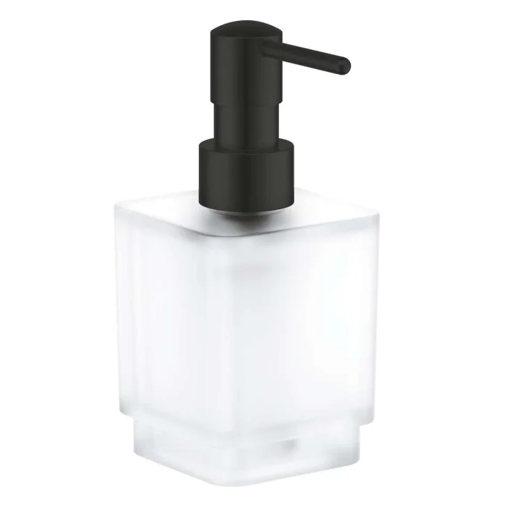 Grohe Selection Cube - Dávkovač tekutého mydla, mliečne sklo, matná čierna 408052430