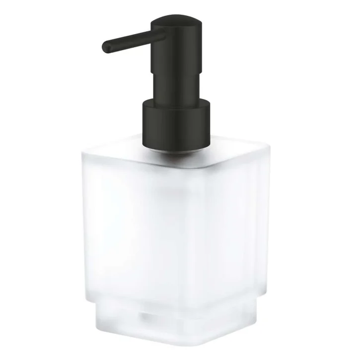 Grohe Selection Cube - Dávkovač tekutého mydla, mliečne sklo, matná čierna 408052430