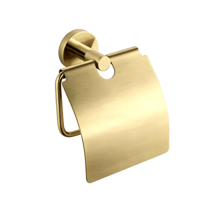 kielle Oudee - Držiak toaletného papiera s krytom, brushed gold 40402036